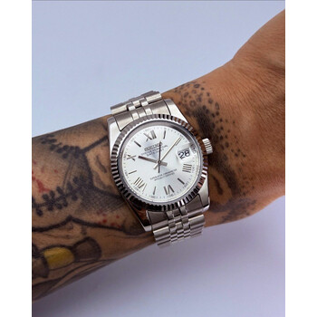 Custom Seiko Mod • Sector Roman Silver Datejust • 36mm